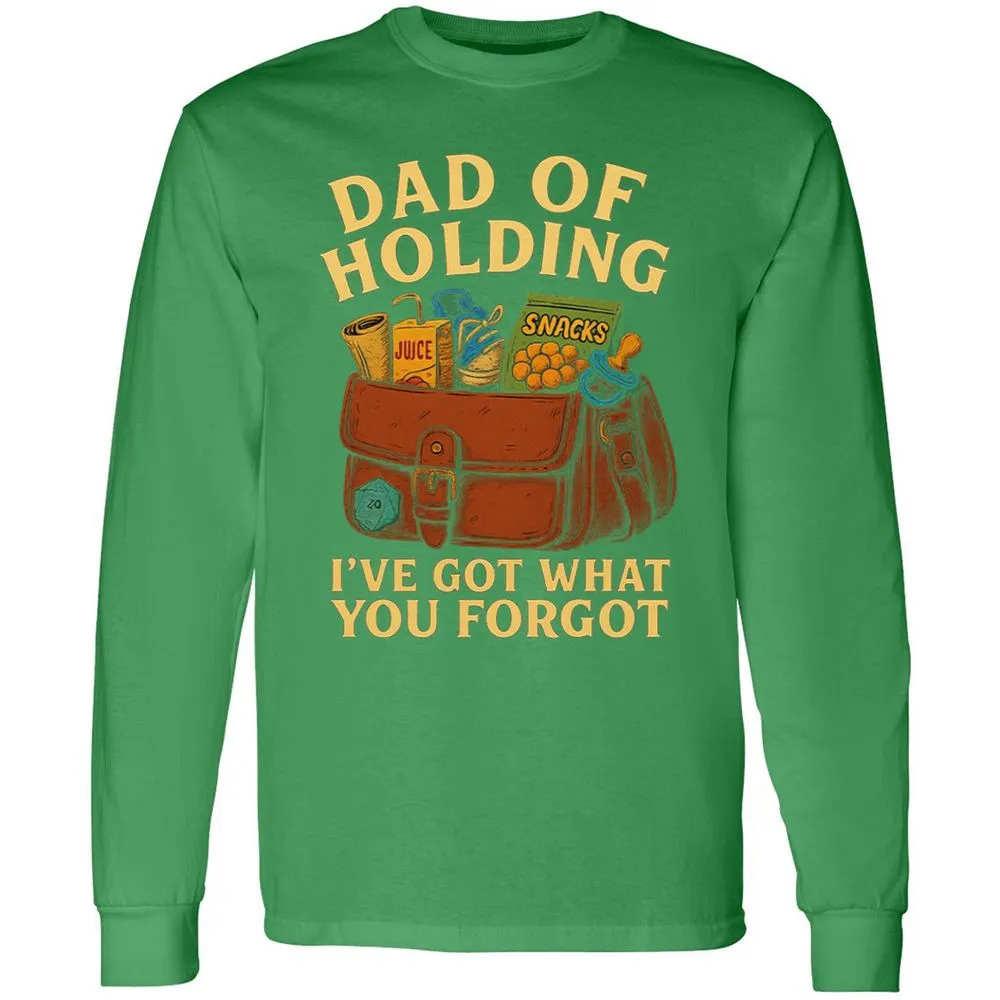Dad Of Holding Long Sleeve T-Shirt - Irish Green - 10