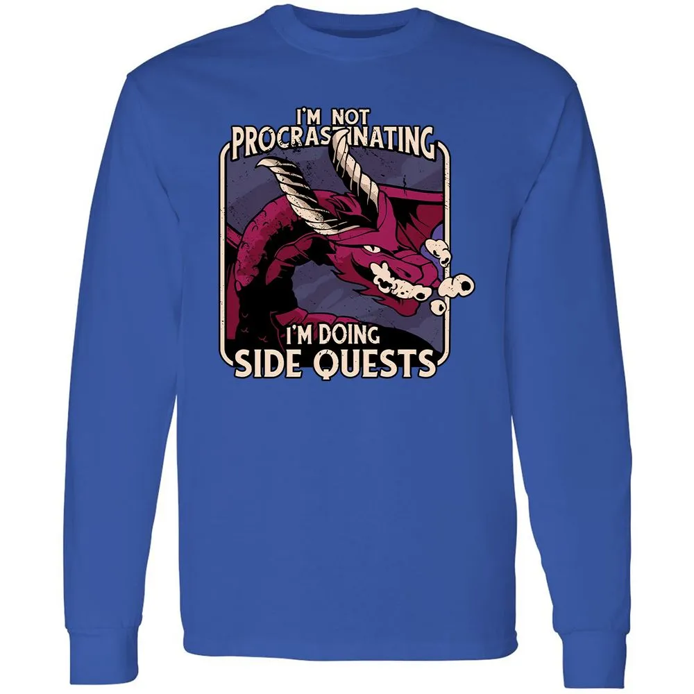 Doing Side Quests Long Sleeve T-Shirt - Royal - 8