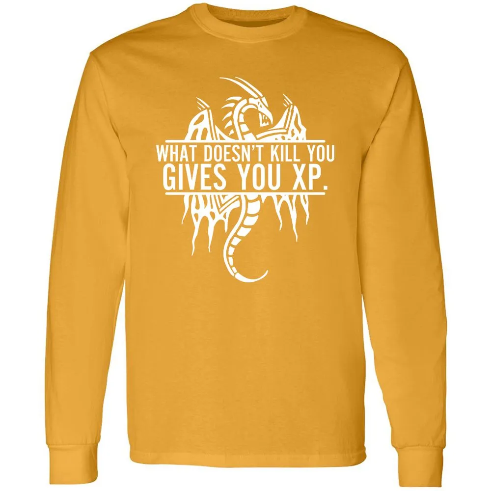 What Doesn't Kill You Long Sleeve T-Shirt - Gold - 9