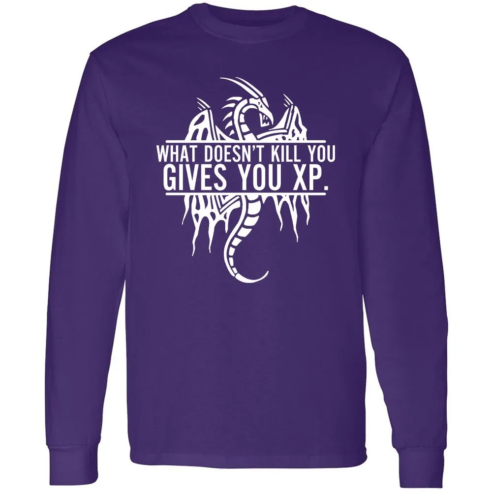 What Doesn't Kill You Long Sleeve T-Shirt - Purple - 13