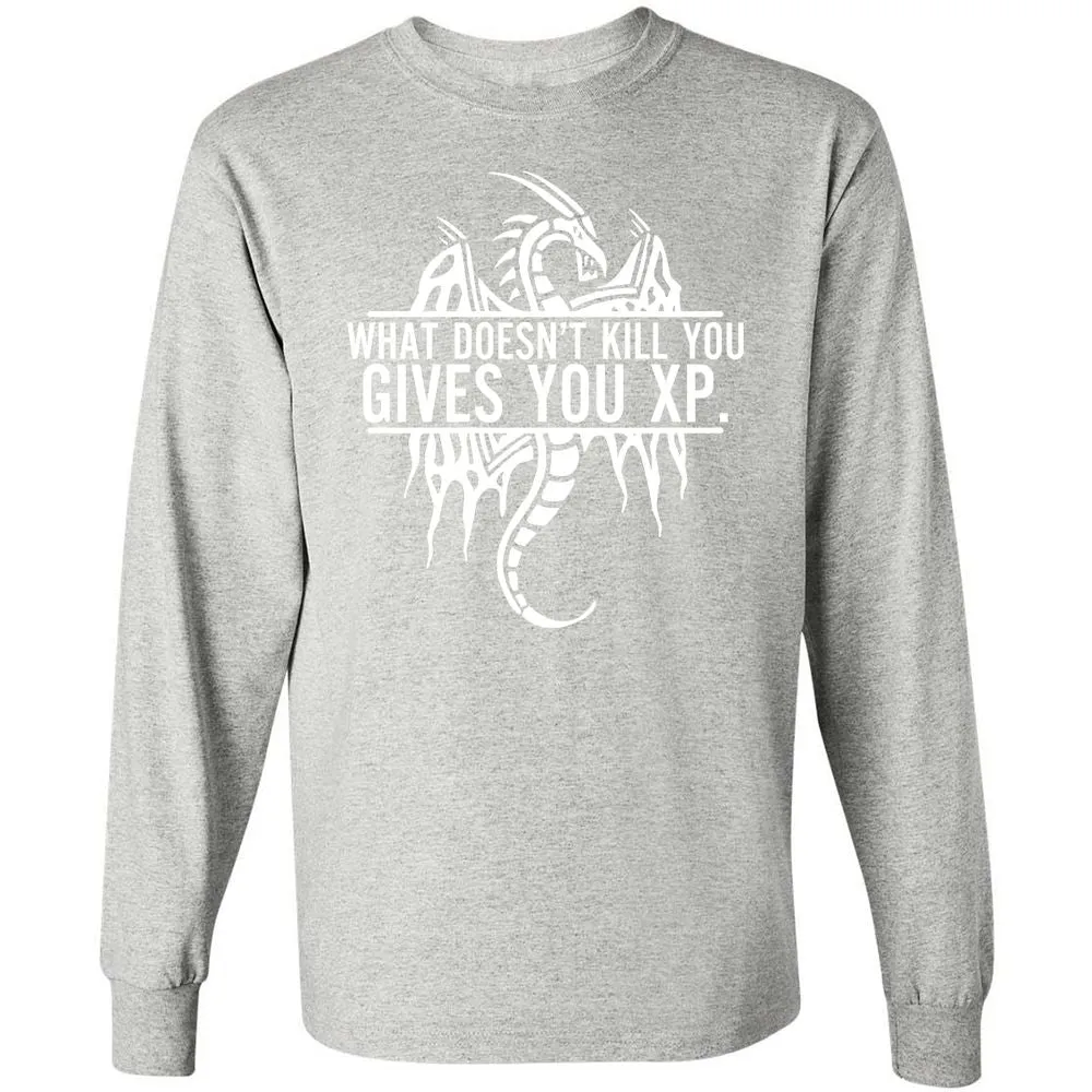 What Doesn't Kill You Long Sleeve T-Shirt - Ash - 7