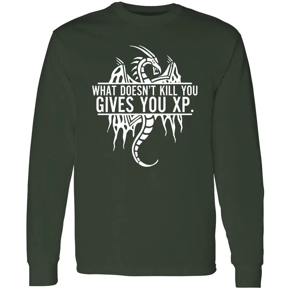 What Doesn't Kill You Long Sleeve T-Shirt - Forest Green - 4