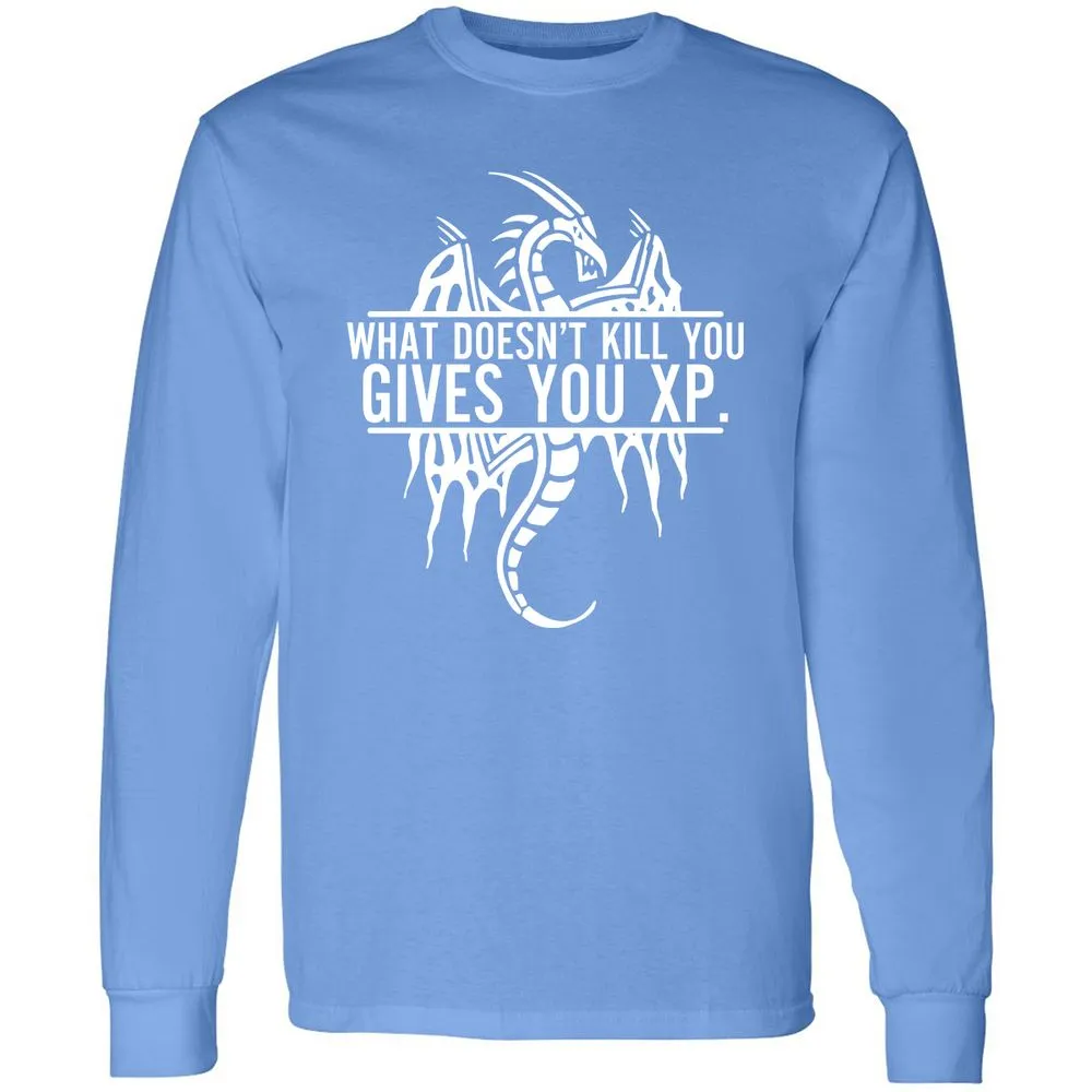 What Doesn't Kill You Long Sleeve T-Shirt - Carolina Blue - 12