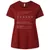 Assistant Professor Stats Ladies Curvy Jersey - Cardinal - 10