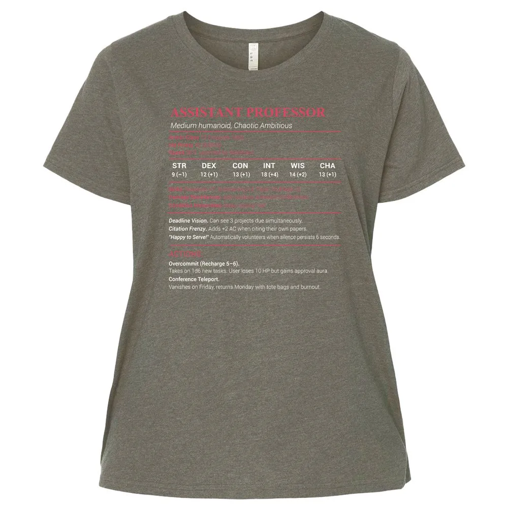 Assistant Professor Stats Ladies Curvy Jersey - Bamboo Blackout - 2