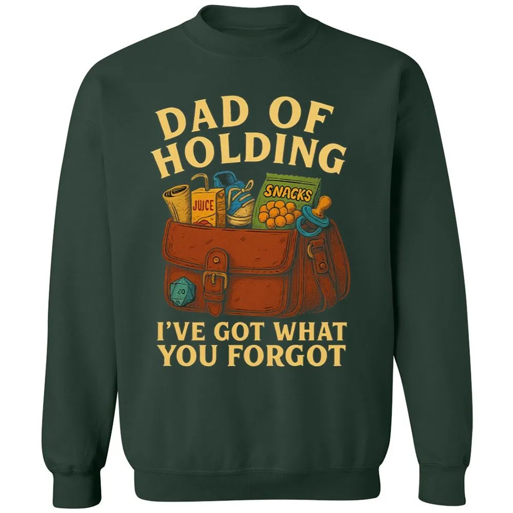 Dad Of Holding Classic Unisex Sweatshirt - Forest Green - 4