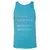 Actor Stats Unisex Jersey Tank - Aqua Triblend - 3