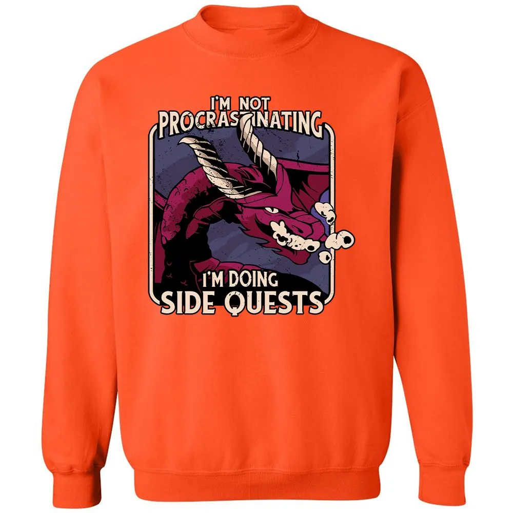 Doing Side Quests Classic Unisex Sweatshirt - Orange - 10