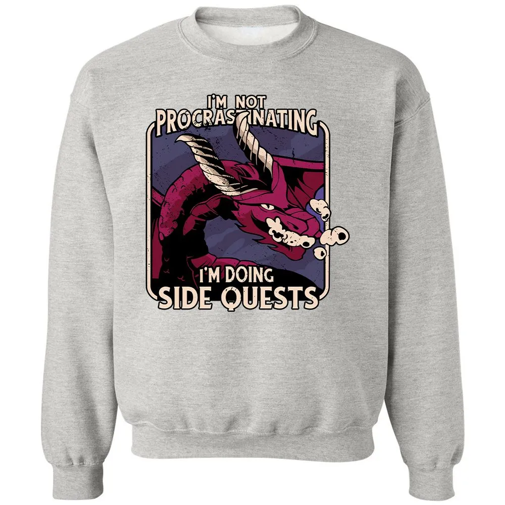 Doing Side Quests Classic Unisex Sweatshirt - Ash - 8