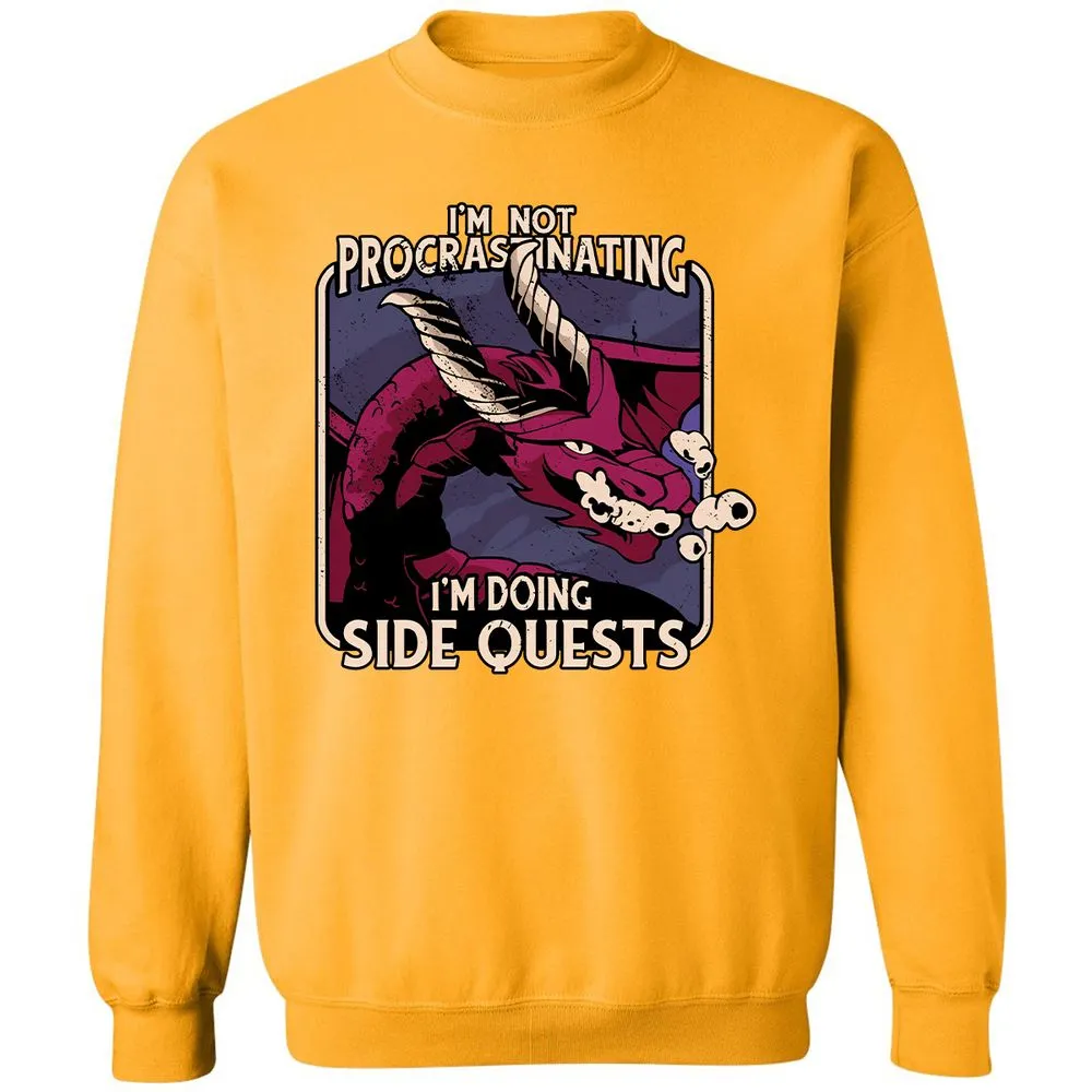 Doing Side Quests Classic Unisex Sweatshirt - Gold - 11