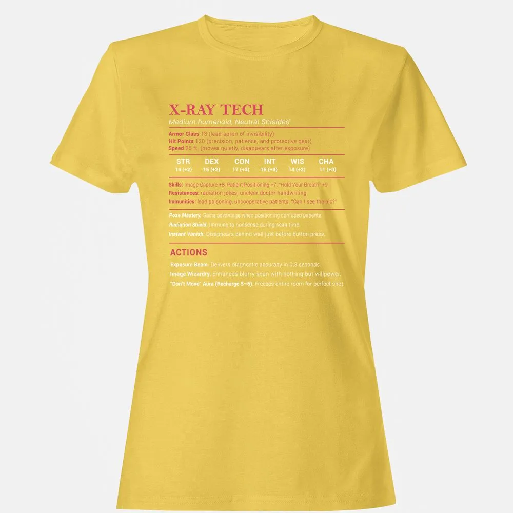 X-ray Tech Stats Women's T-Shirt - Daisy - 4