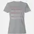 X-ray Tech Stats Women's T-Shirt - Sport Grey - 15