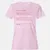 X-ray Tech Stats Women's T-Shirt - Light Pink - 9