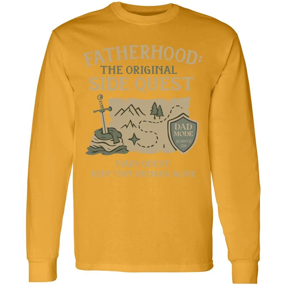 Fatherhood The Original Side Quest Long Sleeve T-Shirt - Gold - 9