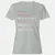 Actor Stats Women's T-Shirt - Ash - 2