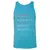 Videographer Stats Unisex Jersey Tank - Aqua Triblend - 3