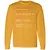Assistant Professor Stats Long Sleeve T-Shirt - Gold - 9