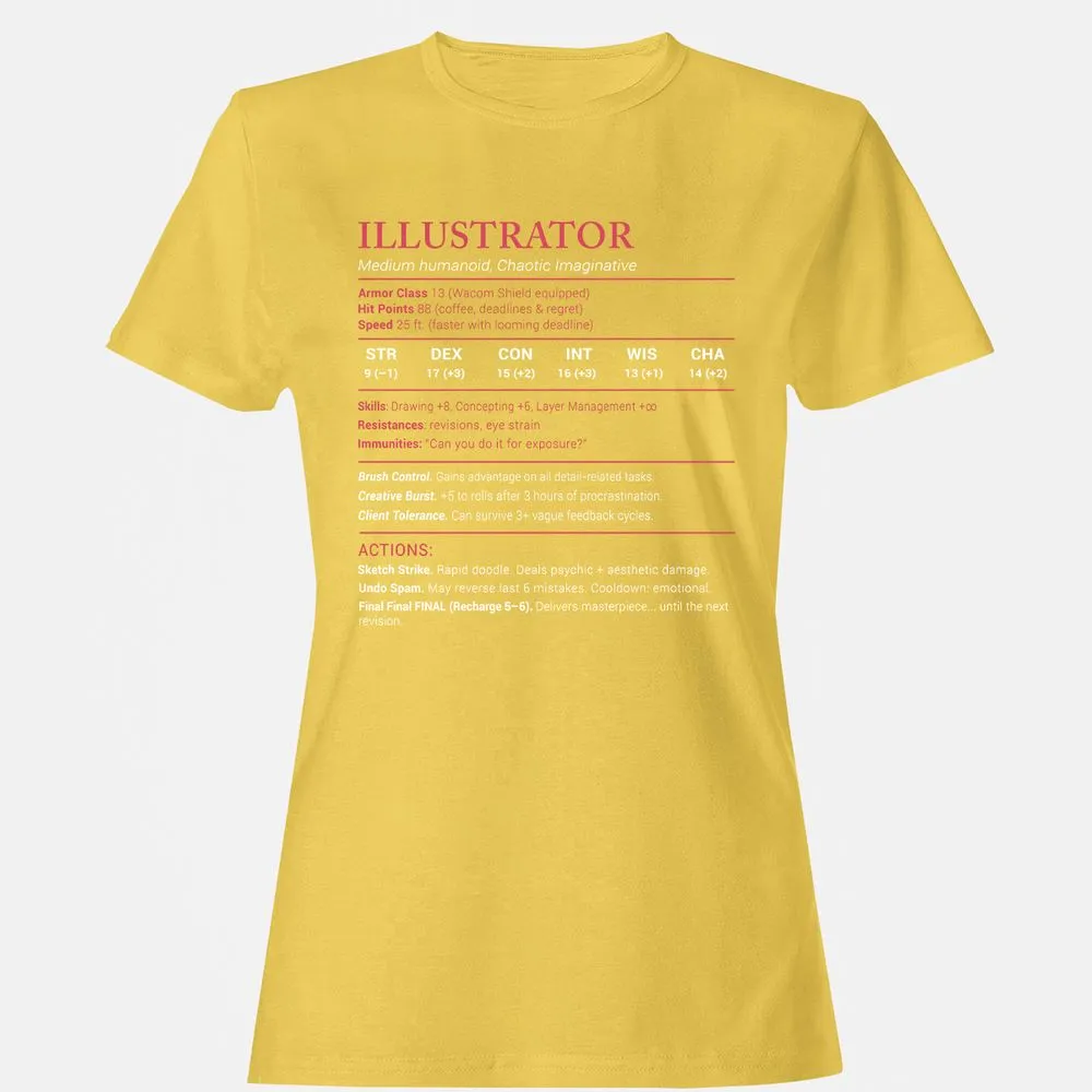 Illustrator Stats Women's T-Shirt - Daisy - 4