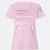 Ambivert Stats Women's T-Shirt - Light Pink - 9