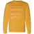 Adjunct Professor Stats Long Sleeve T-Shirt - Gold - 9
