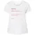 Birder Stats Ladies Curvy Jersey - White - 6