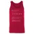 Aquarius Stats Unisex Jersey Tank - Red - 11
