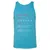 Aquarius Stats Unisex Jersey Tank - Aqua Triblend - 3