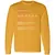 Actor Stats Long Sleeve T-Shirt - Gold - 9