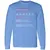 Art Teacher Stats Long Sleeve T-Shirt - Carolina Blue - 12