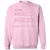 Actor Stats Classic Unisex Sweatshirt - Light Pink - 3