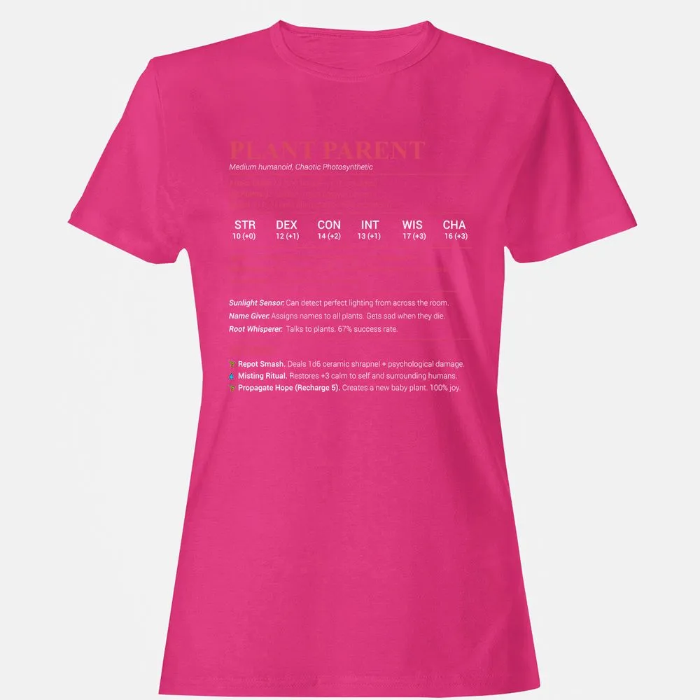 Plant Parent Stats Women's T-Shirt - Heliconia - 6
