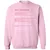 Art Teacher Stats Classic Unisex Sweatshirt - Light Pink - 3