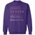Art Teacher Stats Classic Unisex Sweatshirt - Purple - 6