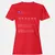 Aquarius Stats Women's T-Shirt - Red - 13
