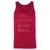 Antisocial Stats Unisex Jersey Tank - Red - 11