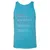 Antisocial Stats Unisex Jersey Tank - Aqua Triblend - 3