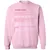 Ambivert Stats Classic Unisex Sweatshirt - Light Pink - 3
