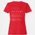 Antisocial Stats Women's T-Shirt - Red - 13