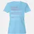 Antisocial Stats Women's T-Shirt - Light Blue - 8