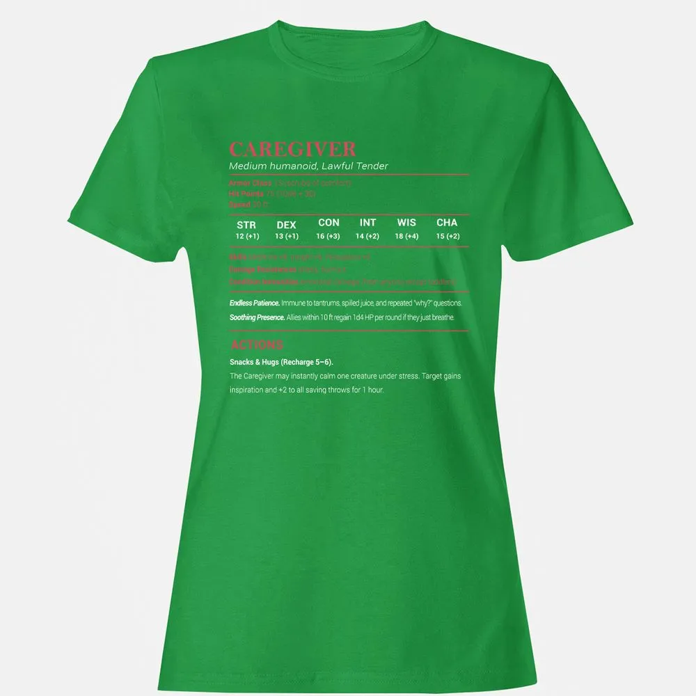 Caregiver Stats Women's T-Shirt - Irish Green - 7
