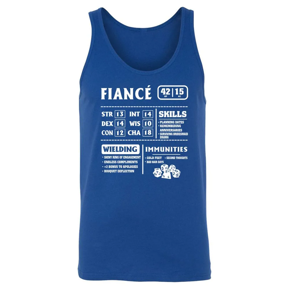 Fiance Stats Unisex Jersey Tank - True Royal - 13