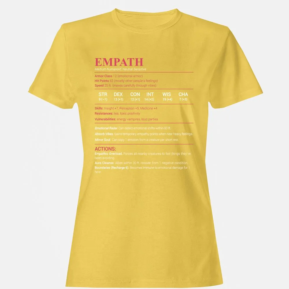 Empath Stats Women's T-Shirt - Daisy - 4
