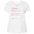 Antisocial Stats Ladies Curvy Jersey - White - 6