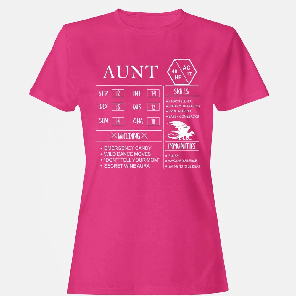 Aunt Stats Women's T-Shirt - Heliconia - 6