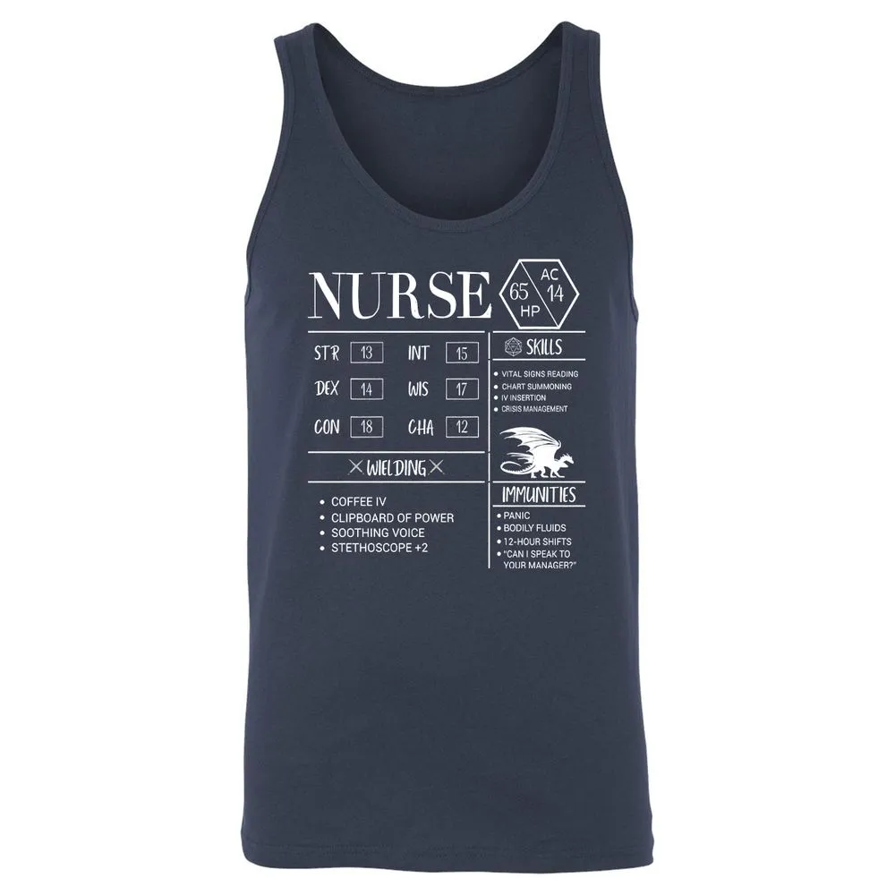 Nurse New Unisex Jersey Tank - Navy - 2
