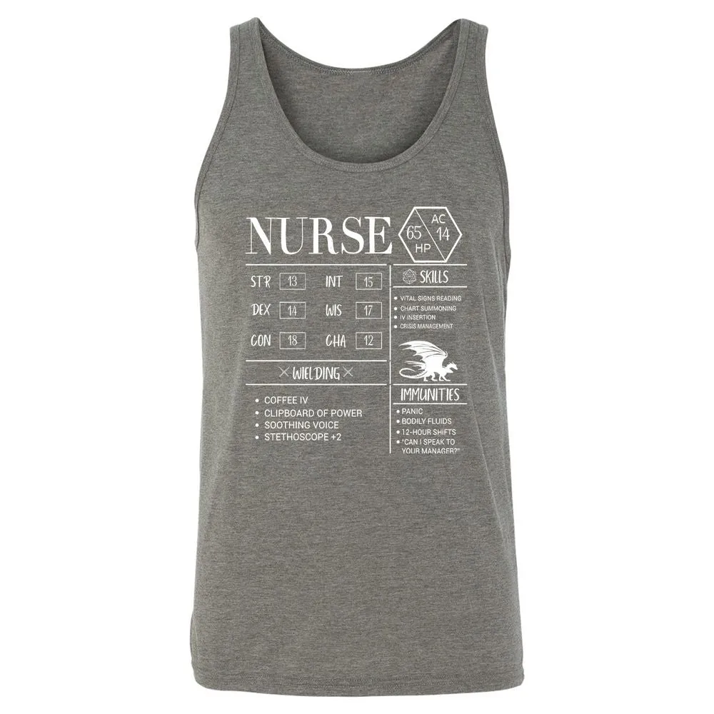 Nurse New Unisex Jersey Tank - Grey Triblend - 8