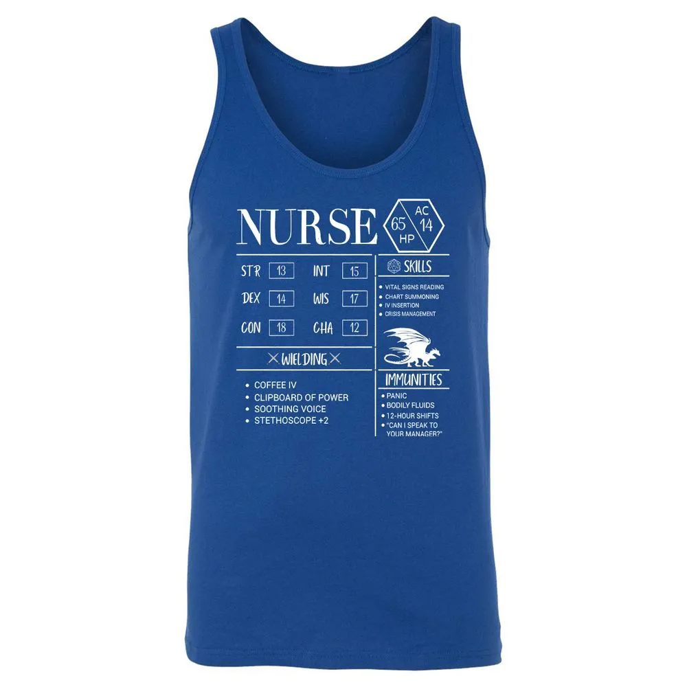 Nurse New Unisex Jersey Tank - True Royal - 13