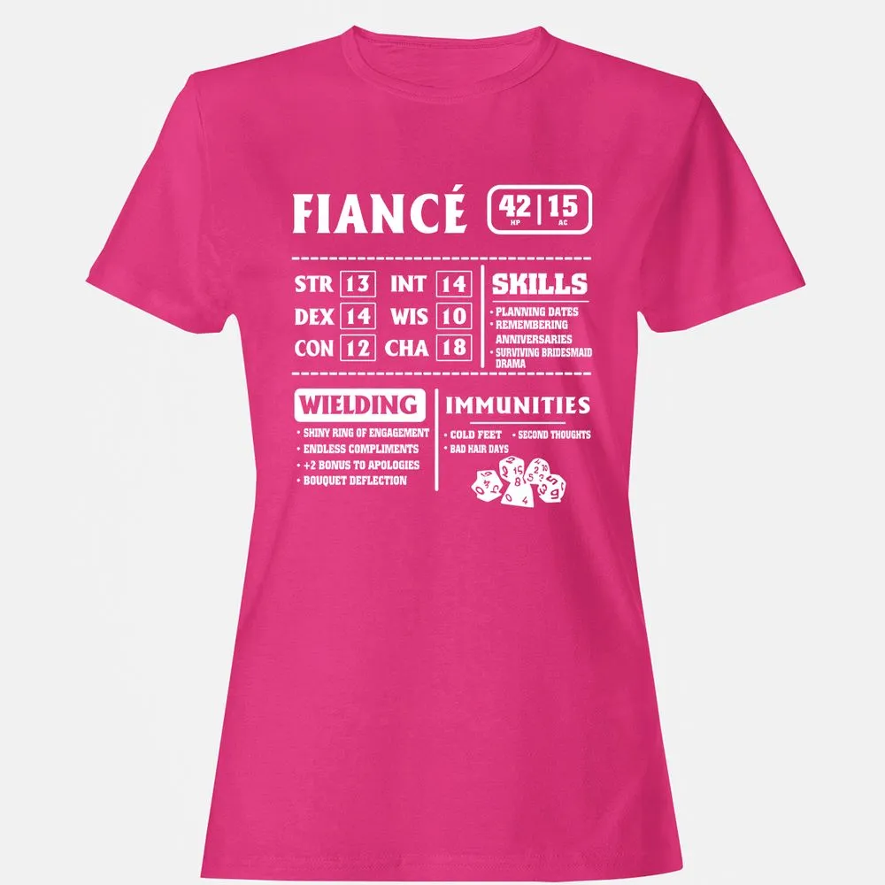 Fiance Stats Women's T-Shirt - Heliconia - 6