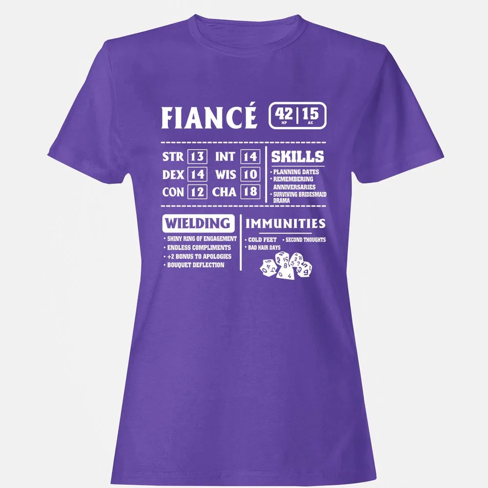 Fiance Stats Women's T-Shirt - Purple - 12