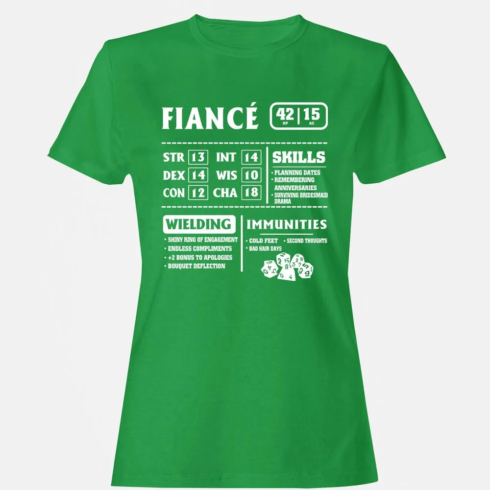 Fiance Stats Women's T-Shirt - Irish Green - 7